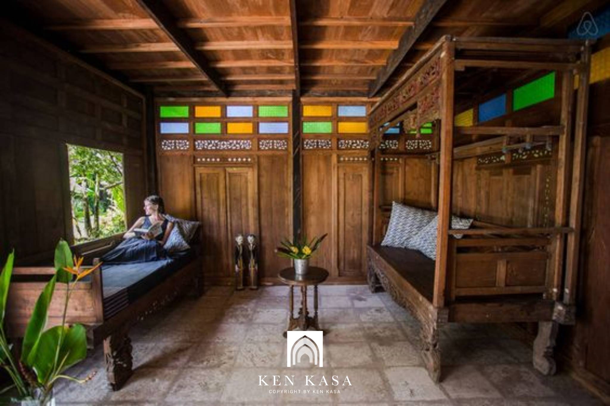 thiết kế nội thất homestay gỗ vintage